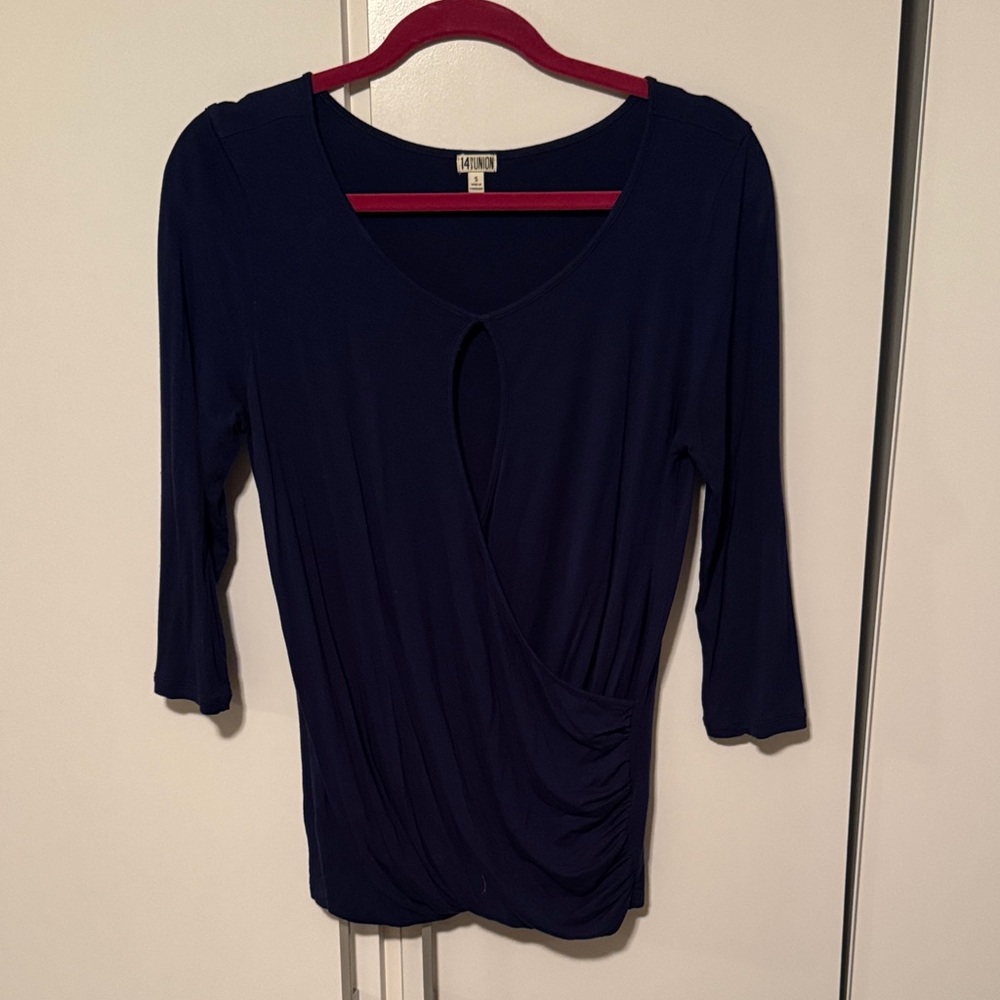 14th & Union Navy Women's Blouse